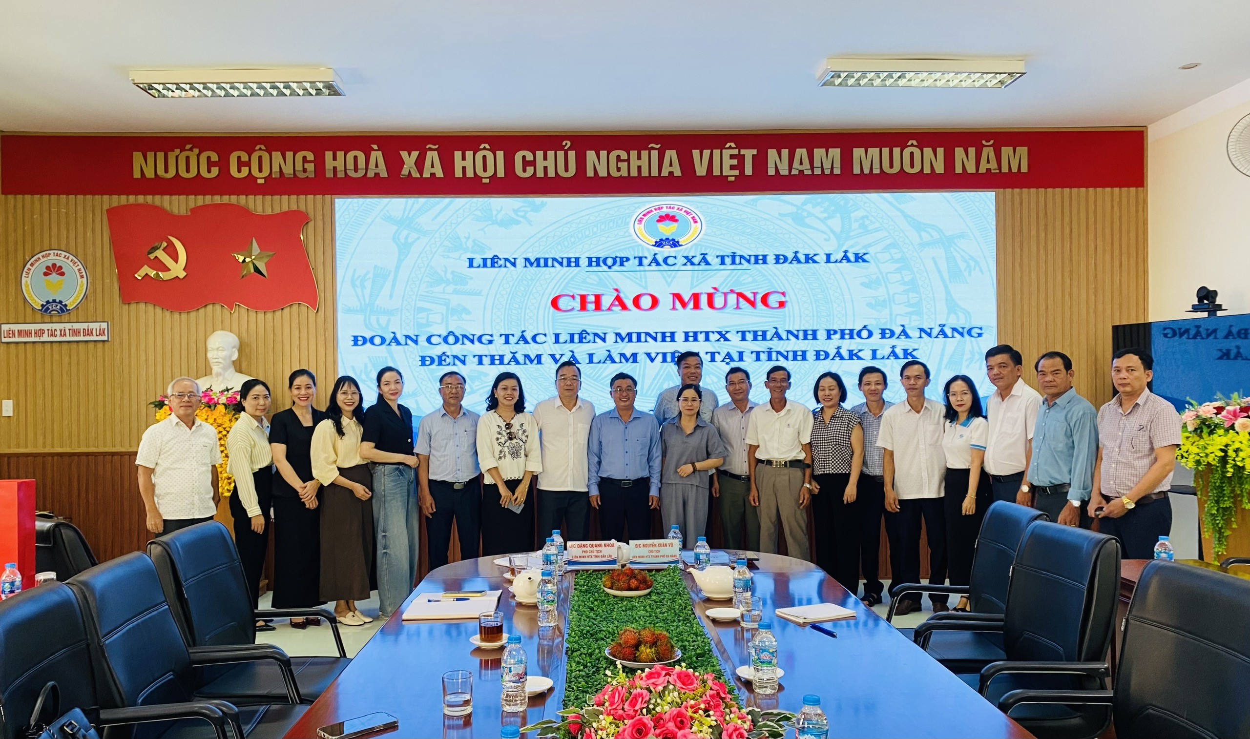 Liên minh HTX tỉnh Đắk Lắk tiếp và làm việc với đoàn công tác Liên minh HTX thành phố Đà Nẵng